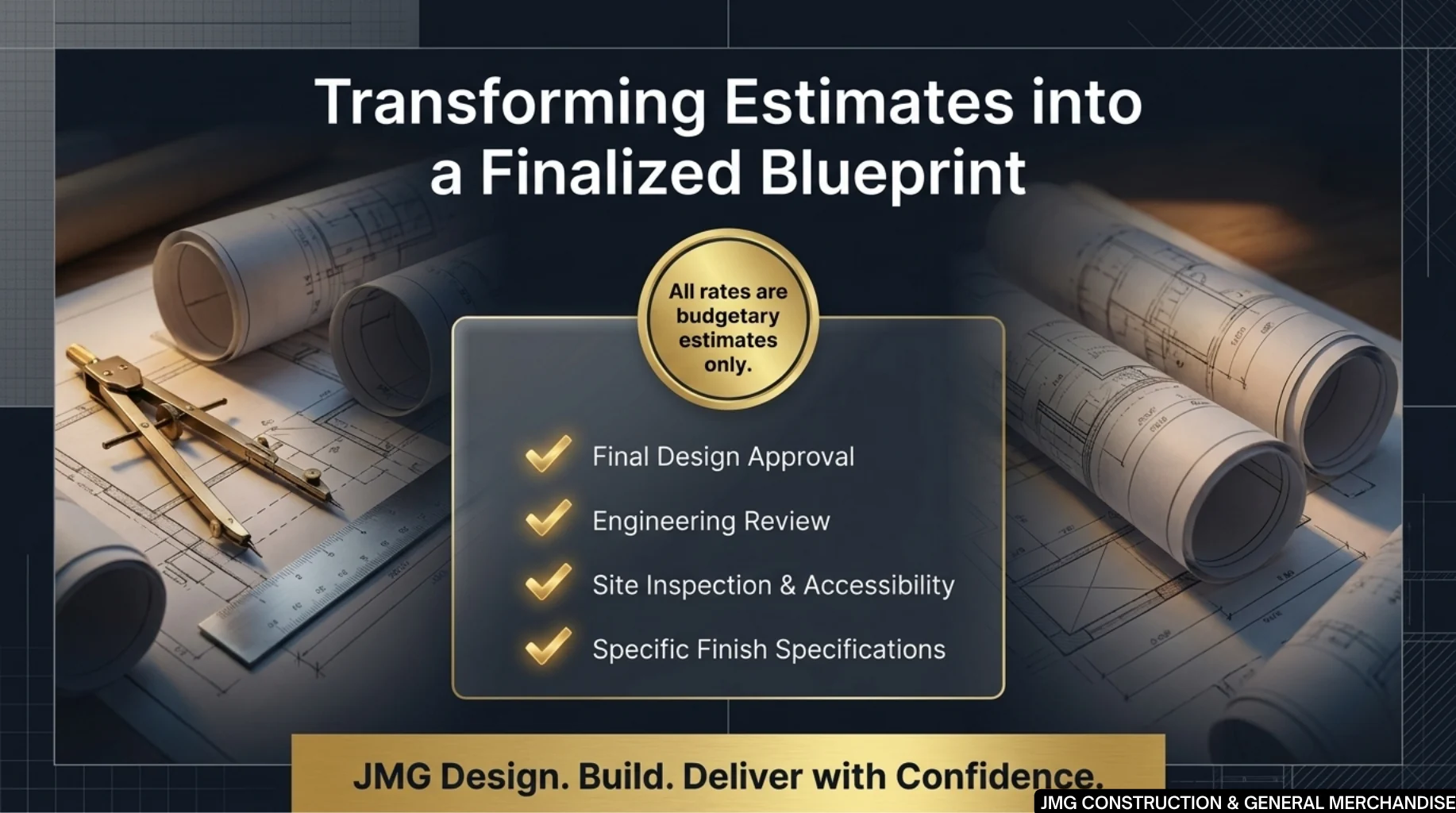 Finalized residential blueprint and construction documents for a CDO project