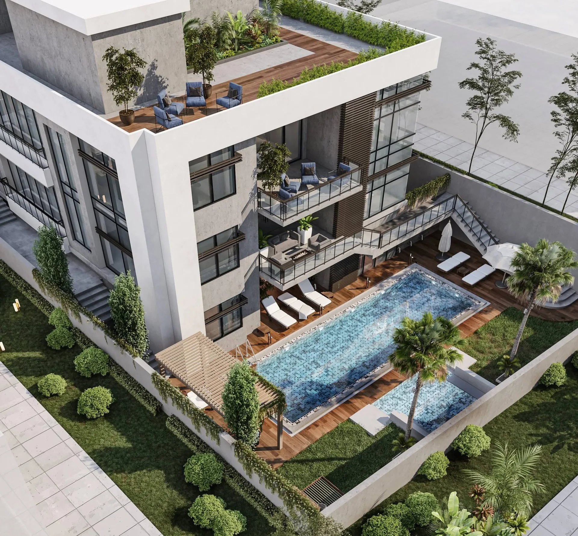 Modern villa design with pool and roof deck for Cagayan de Oro home construction