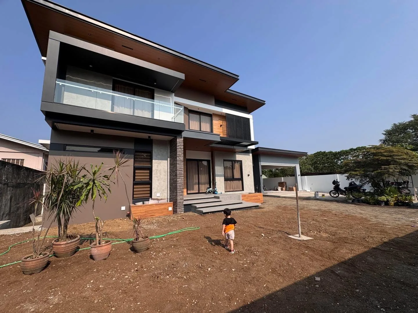 Two storey house construction site progress in Cagayan de Oro